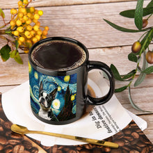 Load image into Gallery viewer, Starry Night Boston Terrier Coffee Mug-Mug-Boston Terrier, Home Decor, Mugs-ONE SIZE-Black-4