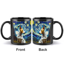 Load image into Gallery viewer, Starry Night Bull Terrier Coffee Mug-Mug-Bull Terrier, Home Decor, Mugs-ONE SIZE-Black-2