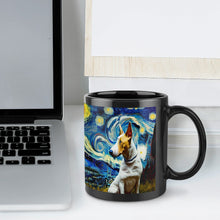 Load image into Gallery viewer, Starry Night Bull Terrier Coffee Mug-Mug-Bull Terrier, Home Decor, Mugs-ONE SIZE-Black-7