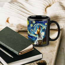 Load image into Gallery viewer, Starry Night Bull Terrier Coffee Mug-Mug-Bull Terrier, Home Decor, Mugs-ONE SIZE-Black-5