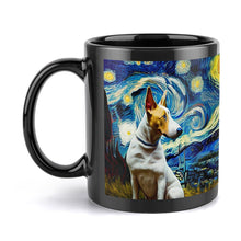 Load image into Gallery viewer, Starry Night Bull Terrier Coffee Mug-Mug-Bull Terrier, Home Decor, Mugs-ONE SIZE-Black-6