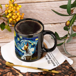 Starry Night Bull Terrier Coffee Mug-Mug-Bull Terrier, Home Decor, Mugs-ONE SIZE-Black-3