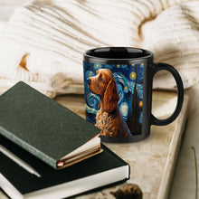 Load image into Gallery viewer, Starry Night Cocker Spaniel Coffee Mug-Mug-Cocker Spaniel, Home Decor, Mugs-ONE SIZE-Black-6