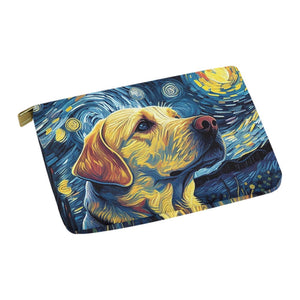 Starry Night Companion Yellow Labrador Carry-All Pouch-Accessories-Accessories, Bags, Dog Dad Gifts, Dog Mom Gifts, Labrador-White-ONESIZE-3