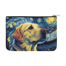 Load image into Gallery viewer, Starry Night Companion Yellow Labrador Carry-All Pouch-Accessories-Accessories, Bags, Dog Dad Gifts, Dog Mom Gifts, Labrador-White-ONESIZE-4