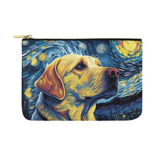 Load image into Gallery viewer, Starry Night Companion Yellow Labrador Carry-All Pouch-Accessories-Accessories, Bags, Dog Dad Gifts, Dog Mom Gifts, Labrador-White-ONESIZE-1