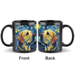 Starry Night Companion Yellow Labrador Coffee Mug-Mug-Accessories, Dog Dad Gifts, Dog Mom Gifts, Home Decor, Labrador, Mugs-ONE SIZE-Black-4