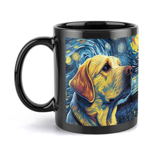 Load image into Gallery viewer, Starry Night Companion Yellow Labrador Coffee Mug-Mug-Accessories, Dog Dad Gifts, Dog Mom Gifts, Home Decor, Labrador, Mugs-ONE SIZE-Black-5
