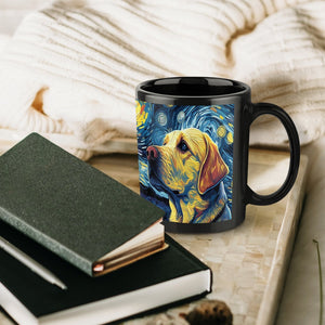 Starry Night Companion Yellow Labrador Coffee Mug-Mug-Accessories, Dog Dad Gifts, Dog Mom Gifts, Home Decor, Labrador, Mugs-ONE SIZE-Black-7