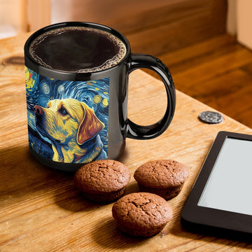 Starry Night Companion Yellow Labrador Coffee Mug 360x
