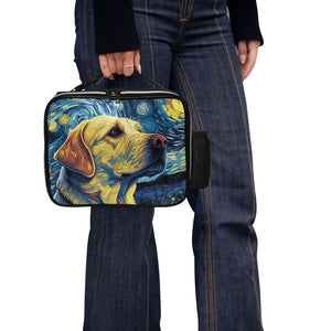 Starry Night Companion Yellow Labrador Lunch Bag-Accessories-Bags, Dog Dad Gifts, Dog Mom Gifts, Labrador, Lunch Bags-Black-ONE SIZE-4