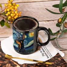 Load image into Gallery viewer, Starry Night Doberman Coffee Mug-Mug-Doberman, Home Decor, Mugs-ONE SIZE-Black-3