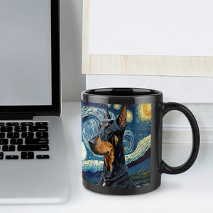 Starry Night Doberman Coffee Mug-Mug-Doberman, Home Decor, Mugs-ONE SIZE-Black-7