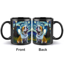 Load image into Gallery viewer, Starry Night English Bulldog Coffee Mug-Mug-English Bulldog, Home Decor, Mugs-ONE SIZE-Black-3