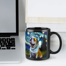 Load image into Gallery viewer, Starry Night English Bulldog Coffee Mug-Mug-English Bulldog, Home Decor, Mugs-ONE SIZE-Black-6