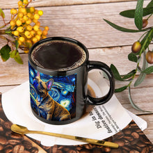 Load image into Gallery viewer, Starry Night Fawn Frenchie Coffee Mug-Mug-French Bulldog, Home Decor, Mugs-ONE SIZE-Black-2