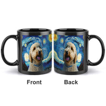 Load image into Gallery viewer, Starry Night Goldendoodle Coffee Mug-Mug-Goldendoodle, Home Decor, Mugs-ONE SIZE-Black-2