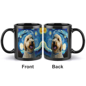 Starry Night Goldendoodle Coffee Mug-Mug-Goldendoodle, Home Decor, Mugs-ONE SIZE-Black-2