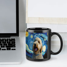 Load image into Gallery viewer, Starry Night Goldendoodle Coffee Mug-Mug-Goldendoodle, Home Decor, Mugs-ONE SIZE-Black-5