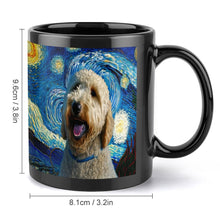 Load image into Gallery viewer, Starry Night Goldendoodle Coffee Mug-Mug-Goldendoodle, Home Decor, Mugs-ONE SIZE-Black-1