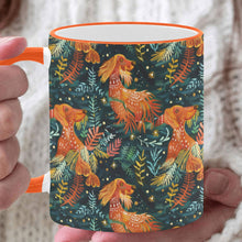 Load image into Gallery viewer, Starry Night Irish Setter's Christmas Coffee Mug-White1-ONE SIZE-1