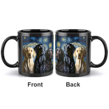 Load image into Gallery viewer, Starry Night Labradors Coffee Mug-Mug-Black Labrador, Chocolate Labrador, Home Decor, Labrador, Mugs-ONE SIZE-Black-4