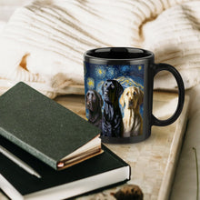 Load image into Gallery viewer, Starry Night Labradors Coffee Mug-Mug-Black Labrador, Chocolate Labrador, Home Decor, Labrador, Mugs-ONE SIZE-Black-6