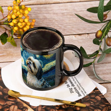 Load image into Gallery viewer, Starry Night Lhasa Apso Coffee Mug-Mug-Home Decor, Lhasa Apso, Mugs-ONE SIZE-Black-3