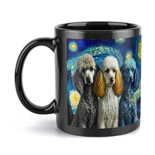 Load image into Gallery viewer, Starry Night Magical Poodles Coffee Mug-Mug-Home Decor, Mugs, Poodle-ONE SIZE-Black-3