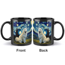 Load image into Gallery viewer, Starry Night Samoyed Coffee Mug-Mug-Home Decor, Mugs, Samoyed-ONE SIZE-Black-2