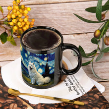Load image into Gallery viewer, Starry Night Samoyed Coffee Mug-Mug-Home Decor, Mugs, Samoyed-ONE SIZE-Black-3