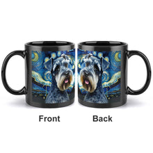 Load image into Gallery viewer, Starry Night Schnauzer Coffee Mug-Mug-Accessories, Dog Dad Gifts, Dog Mom Gifts, Home Decor, Mugs, Schnauzer-ONE SIZE-Black-2