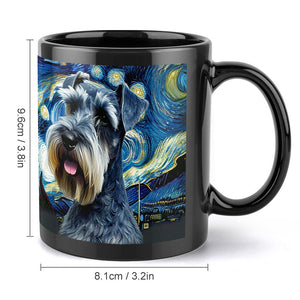 Starry Night Schnauzer Coffee Mug-Mug-Accessories, Dog Dad Gifts, Dog Mom Gifts, Home Decor, Mugs, Schnauzer-ONE SIZE-Black-5