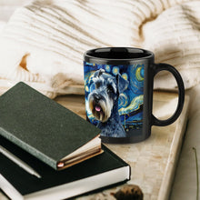 Load image into Gallery viewer, Starry Night Schnauzer Coffee Mug-Mug-Accessories, Dog Dad Gifts, Dog Mom Gifts, Home Decor, Mugs, Schnauzer-ONE SIZE-Black-7