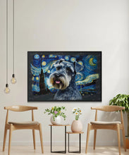 Load image into Gallery viewer, Starry Night Schnauzer Wall Art Poster-Art-Dog Art, Dog Dad Gifts, Dog Mom Gifts, Home Decor, Poster, Schnauzer-2