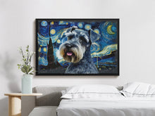 Load image into Gallery viewer, Starry Night Schnauzer Wall Art Poster-Art-Dog Art, Dog Dad Gifts, Dog Mom Gifts, Home Decor, Poster, Schnauzer-3