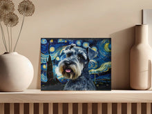 Load image into Gallery viewer, Starry Night Schnauzer Wall Art Poster-Art-Dog Art, Dog Dad Gifts, Dog Mom Gifts, Home Decor, Poster, Schnauzer-4