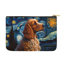 Load image into Gallery viewer, Starry Night Serenade Cocker Spaniel Carry-All Pouch-Accessories-Accessories, Bags, Cocker Spaniel, Dog Dad Gifts, Dog Mom Gifts-White-ONESIZE-4