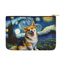 Load image into Gallery viewer, Starry Night Serenade Corgi Carry-All Pouch-Accessories-Accessories, Bags, Corgi, Dog Dad Gifts, Dog Mom Gifts-White-ONESIZE-4