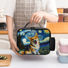 Load image into Gallery viewer, Starry Night Serenade Corgi Lunch Bag-Black-ONE SIZE-2