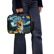 Load image into Gallery viewer, Starry Night Serenade Corgi Lunch Bag-Black-ONE SIZE-4