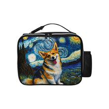 Load image into Gallery viewer, Starry Night Serenade Corgi Lunch Bag-Black-ONE SIZE-1