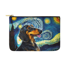 Load image into Gallery viewer, Starry Night Serenade Dachshund Carry-All Pouch-Accessories-Accessories, Bags, Dachshund, Dog Dad Gifts, Dog Mom Gifts-White-ONESIZE-1