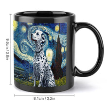 Load image into Gallery viewer, Starry Night Serenade Dalmatian Coffee Mug-Mug-Accessories, Dalmatian, Dog Dad Gifts, Dog Mom Gifts, Home Decor, Mugs-ONE SIZE-Black-4