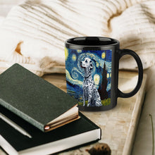 Load image into Gallery viewer, Starry Night Serenade Dalmatian Coffee Mug-Mug-Accessories, Dalmatian, Dog Dad Gifts, Dog Mom Gifts, Home Decor, Mugs-ONE SIZE-Black-5