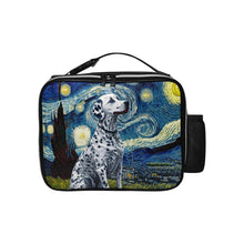Load image into Gallery viewer, Starry Night Serenade Dalmatian Lunch Bag-Accessories-Bags, Dalmatian, Dog Dad Gifts, Dog Mom Gifts, Lunch Bags-Black-ONE SIZE-1