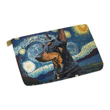 Load image into Gallery viewer, Starry Night Serenade Doberman Carry-All Pouch-Accessories-Accessories, Bags, Doberman, Dog Dad Gifts, Dog Mom Gifts-White-ONESIZE-3