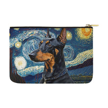 Load image into Gallery viewer, Starry Night Serenade Doberman Carry-All Pouch-Accessories-Accessories, Bags, Doberman, Dog Dad Gifts, Dog Mom Gifts-White-ONESIZE-4