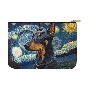 Starry Night Serenade Doberman Carry-All Pouch-Accessories-Accessories, Bags, Doberman, Dog Dad Gifts, Dog Mom Gifts-White-ONESIZE-4