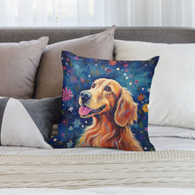Load image into Gallery viewer, Starry Night Serenade Golden Retriever Plush Pillow Case-Cushion Cover-Dog Dad Gifts, Dog Mom Gifts, Golden Retriever, Home Decor, Pillows-2